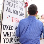 Tea Party Stock Photography. Protesting in Escondido, California, April 15, 2010