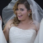 Happy smiling bride picture stock royalty free smile