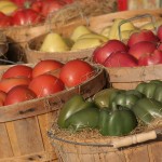 fruit vegetables baskets harvest market