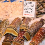 Lobsters sale seafood market