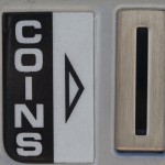 parking meter coin slot closeup money