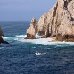 Fishing in the sea of Los Cabos Mexico Island Under Water