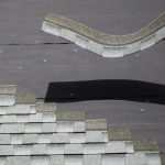 Photos of roofing a house