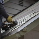 Men at work - Roofer Contractor Picture royalty free
