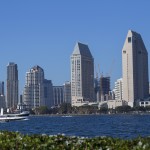San Diego, California Skyline bay ferry buildings