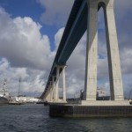 coronado bridge san diego california bay boats military ships