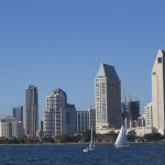 Sailing in Sad Diego, California skyline city bay california cities pictures