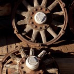 Old Hudson Wooden Car Wheels