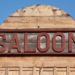 Old Western Saloon Sign
