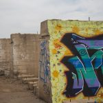 Sasco Arizona ghost town red rock arizona mining towns tucson desert attractions graffiti walls buildings sky