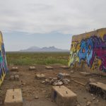 Sasco Arizona ghost town red rock arizona mining towns tucson desert attractions graffiti walls buildings sky